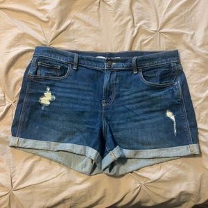 Mid-rise Boyfriend Denim Shorts